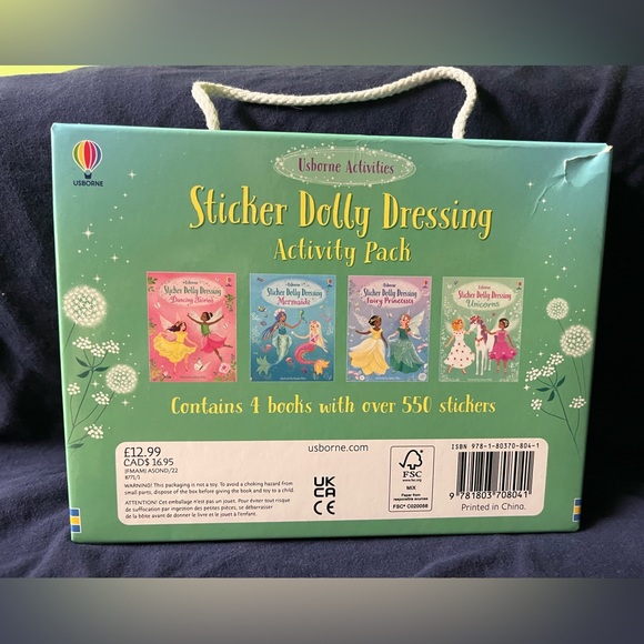 USBORNE Sticker Dolly Dressing book pack - Picture 2 of 3